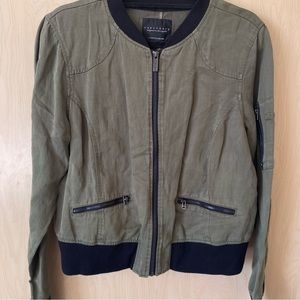 Sanctuary Army Green Bomber Jacket